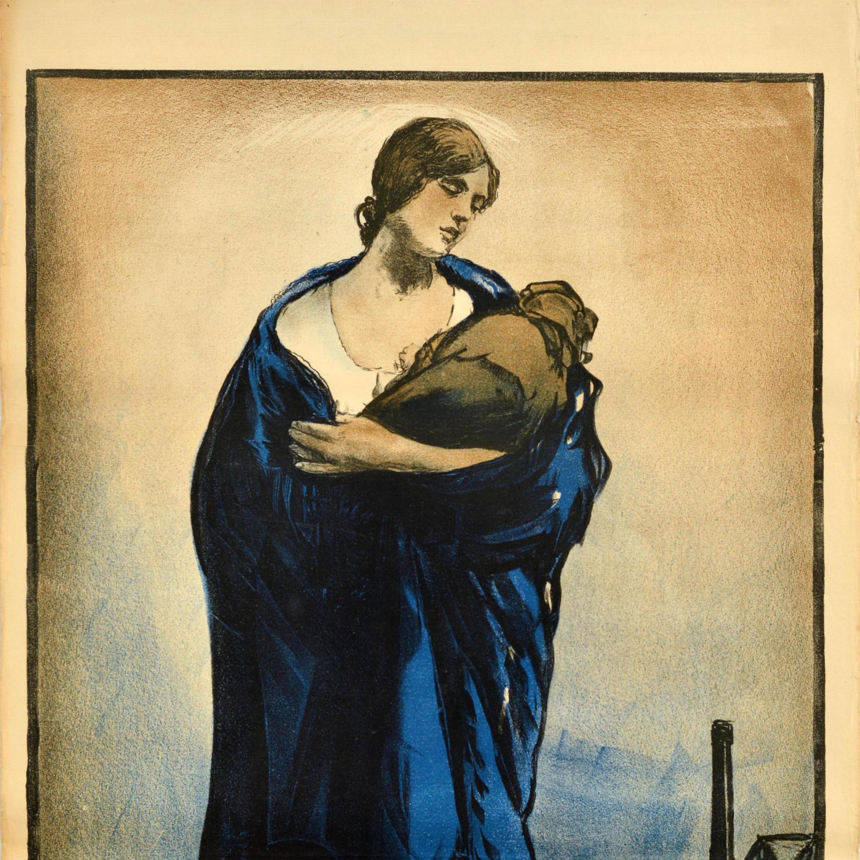 Originales Vintage Politisches Propagandaplakat „Mädchen Vote Labour“, UK-wahl (Beige), Print, von Unknown