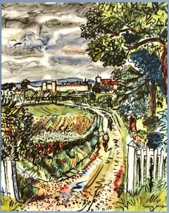 Original Vintage Post Office Advertising Poster Amberley Castle Arundel Sussex