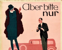 Original Vintage Poster Automobile Parts Index Ausrustung Stuttgart Classic Car