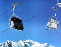 Original Vintage Poster Chamonix Mont Blanc France Index Winter Sport Ski Resort