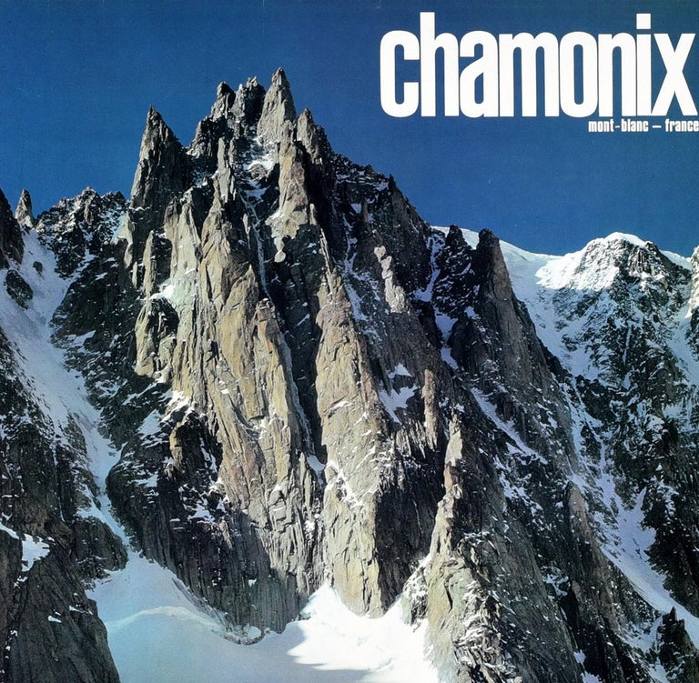 Original Vintage Poster Chamonix Mont Blanc France Skiing Winter Sport Travel - Print by Unknown