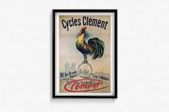 Original vintage poster for Cycles Clément Pneumatique Dunlop
