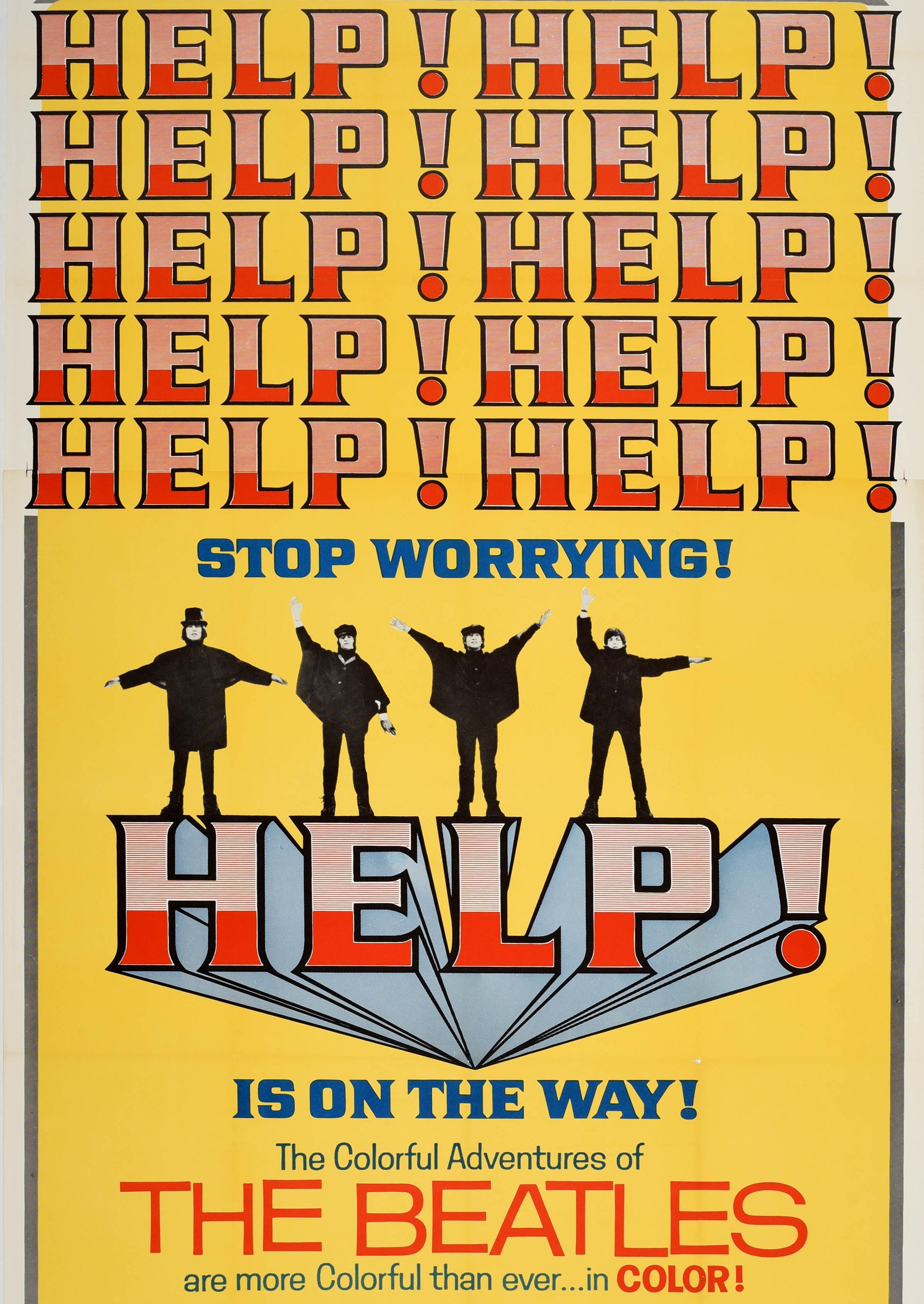 beatles help poster