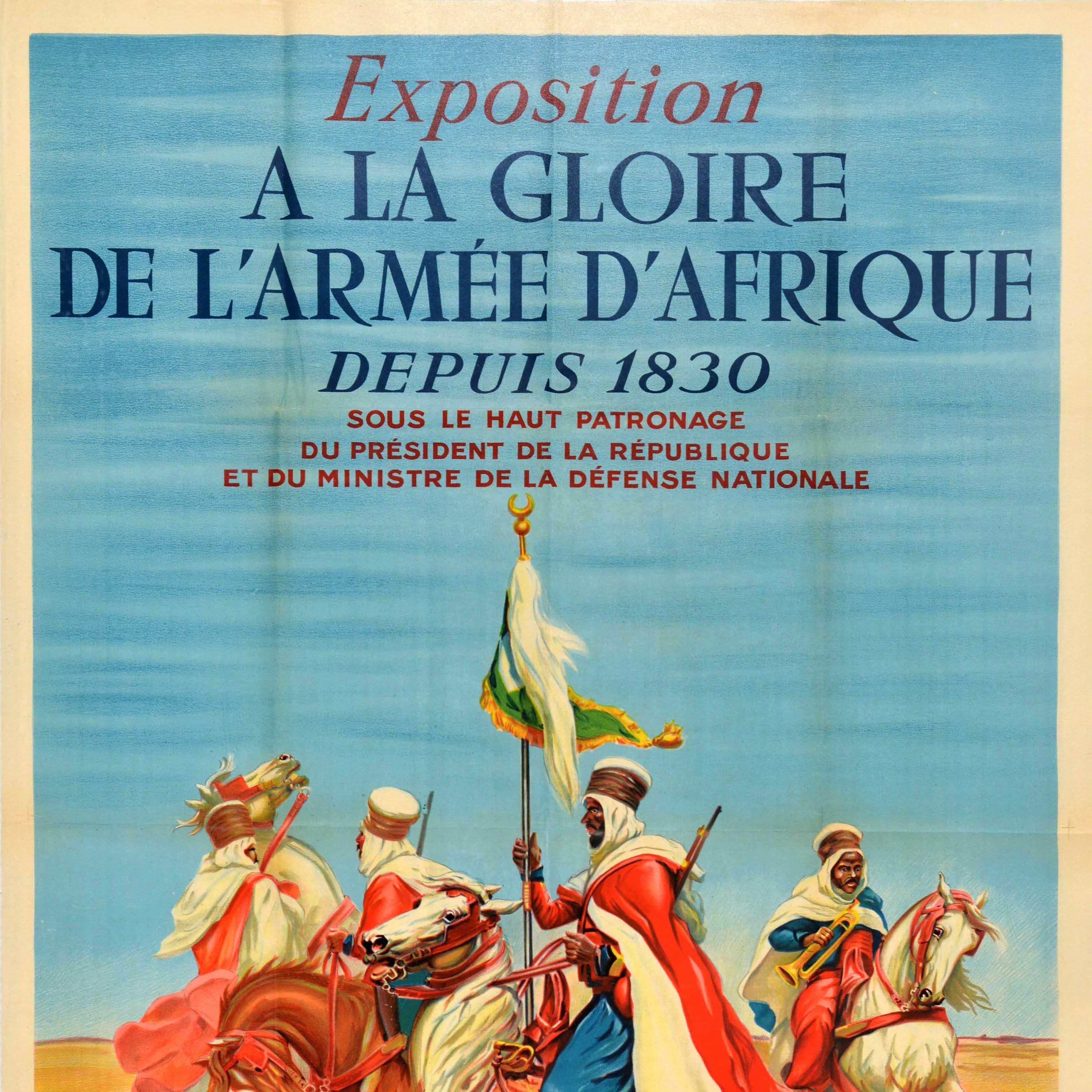 Poster originale d'epoca Gloria dell'esercito africano Legione straniera francese Benigni - Print Beige di Unknown