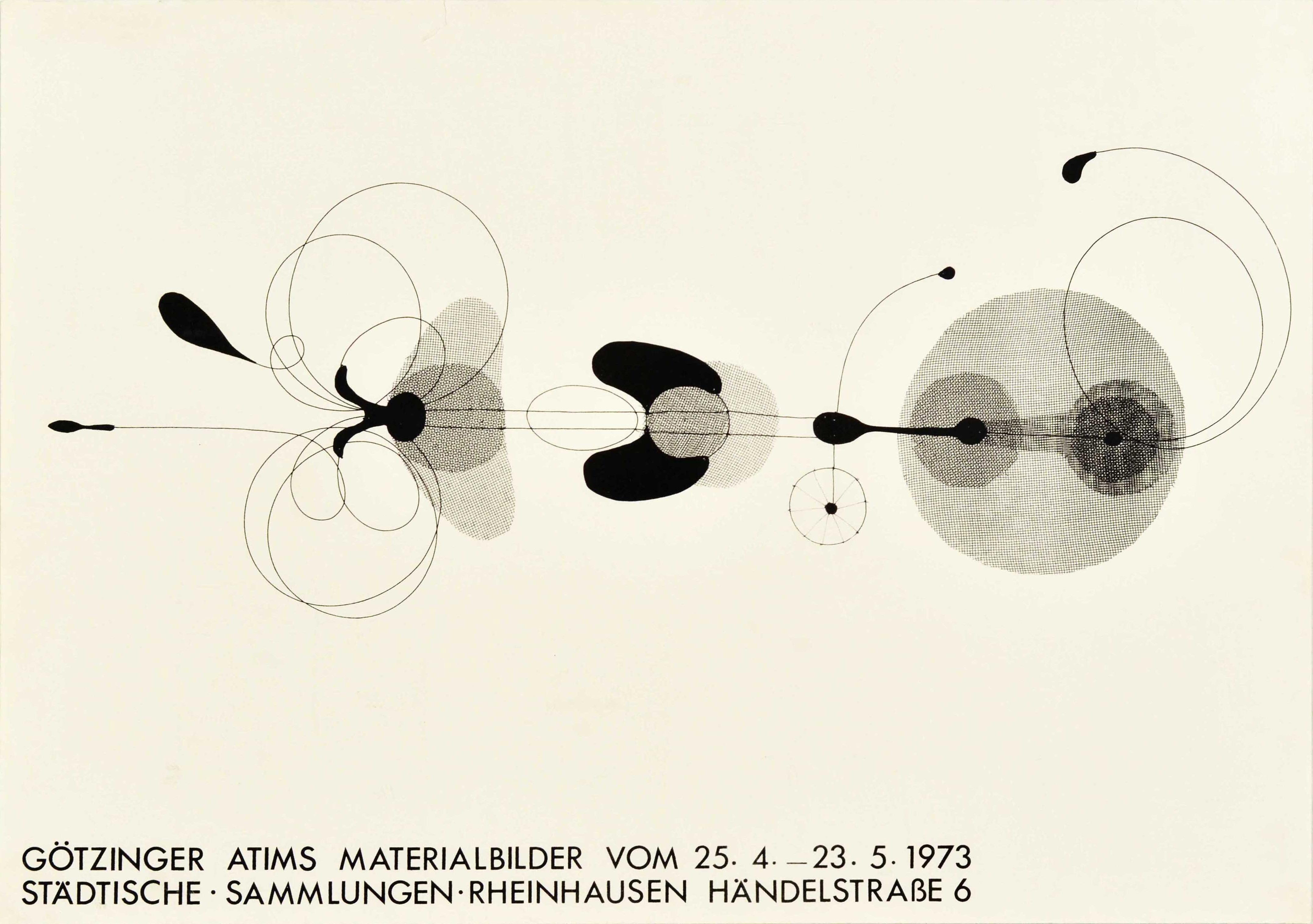 Print di Unknown - Poster originale d'epoca Gotzinger Atims Materialbilder Rheinhausen Arte astratta