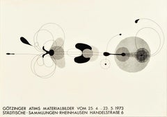 Affiche rétro originale Gotzinger Atims Materialbilder Rheinhausen, Art abstrait