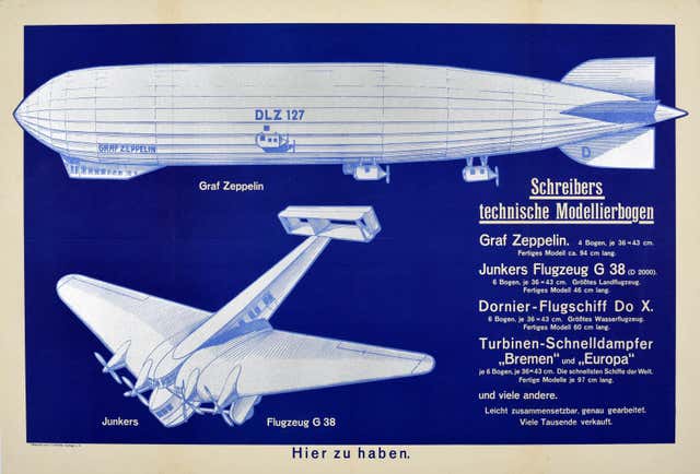 Retro Zeppelin Vintage Zeppelin Poster - 6 For Sale on 1stDibs