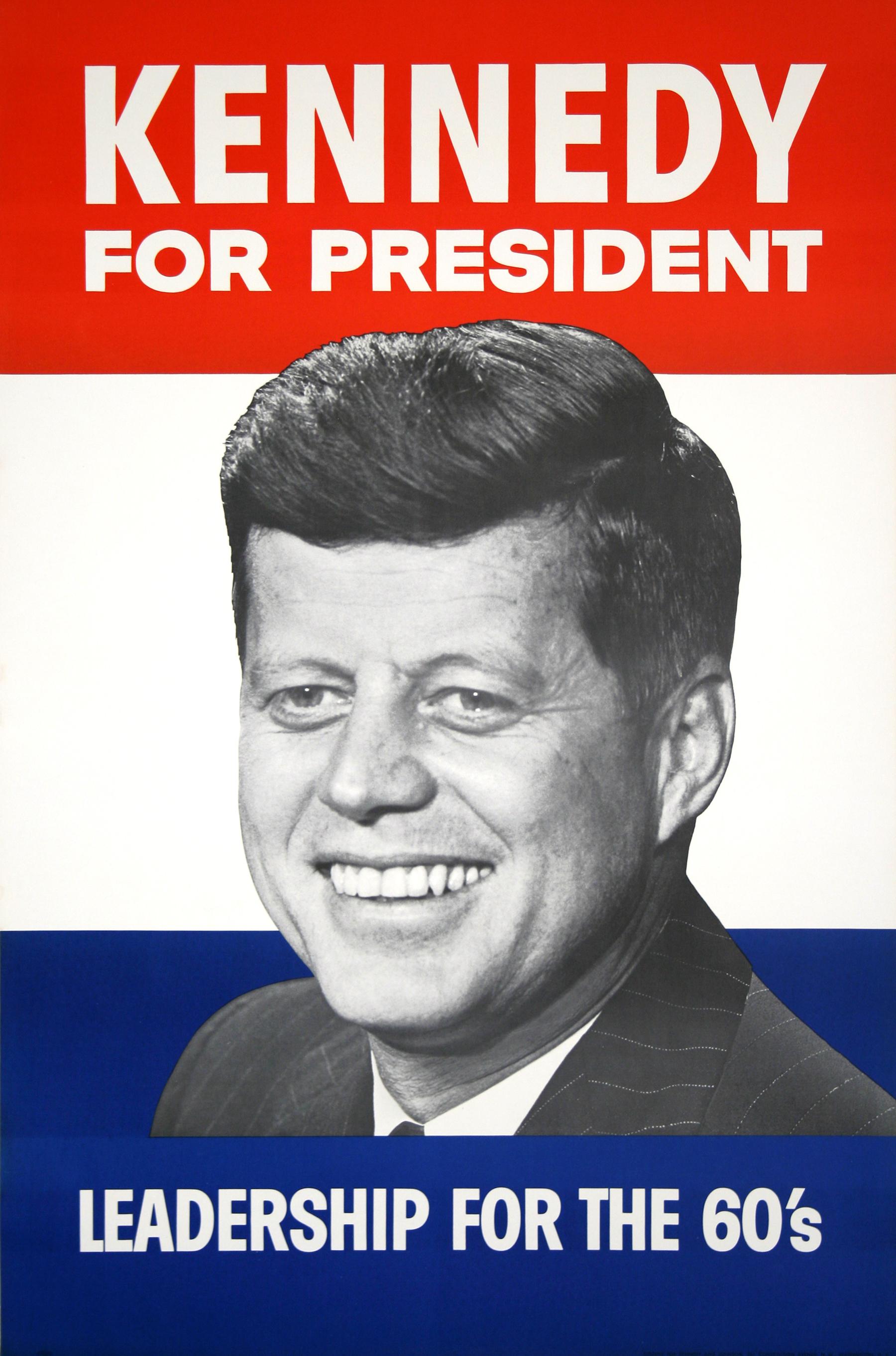 Original-Vintage-Poster Kennedy für Präsident, 1960