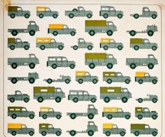 Original Vintage Poster Land Rover More Than A Pretty Face 38 Body Styles Jeep