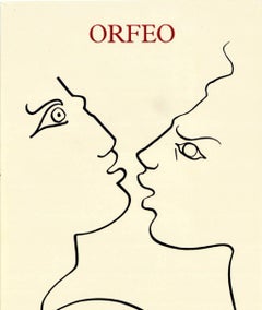 Original Vintage Poster Orfeo Monteverdi Opera De Lyon Music Greek Legend Art