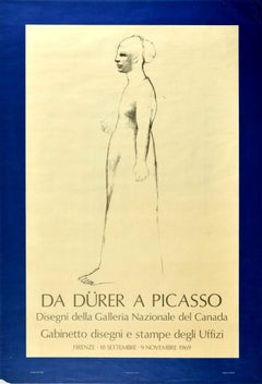 Original Vintage Poster Pablo Picasso Albrecht Durer Art Exhibition Uffizi Italy
