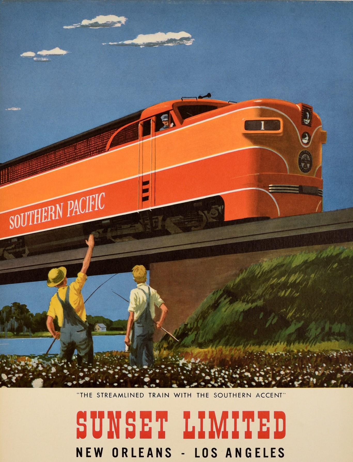 vintage train poster