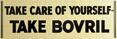Original Vintage Poster Take Care Of Yourself Take Bovril Beef Soup Drink Food 