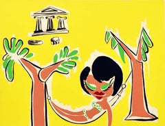 Original Vintage Poster Xylocastron Greece Holiday Cruise Travel Typaldos Lines