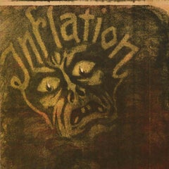 Original Vintage Propaganda Election Poster Vote German Democratic DDP Inflation