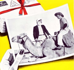 Original Vintage Recruitment Propaganda Poster Join The AIF Camel WWII Australia