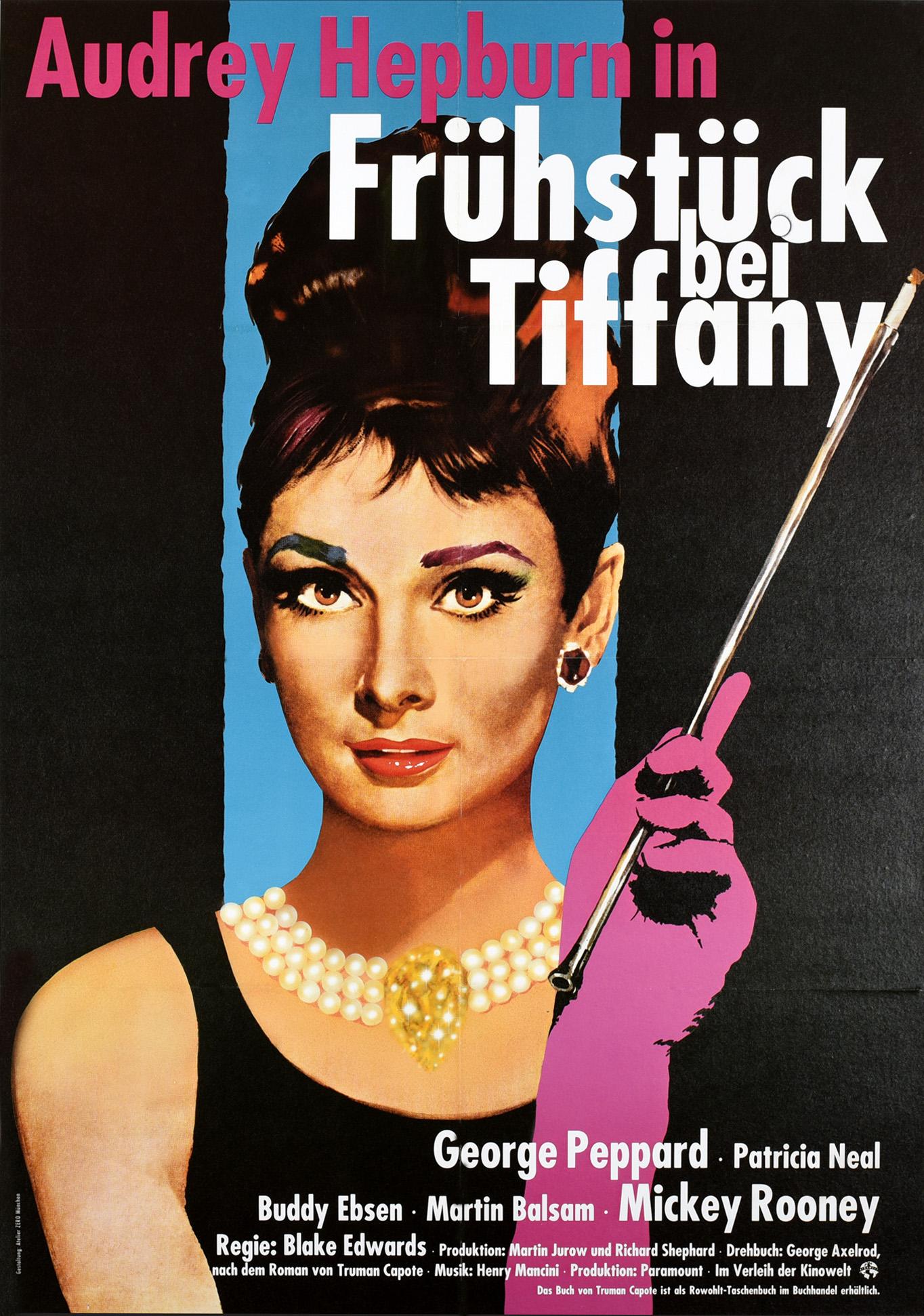 Unknown Print - Original Vintage Rerelease Movie Poster Audrey Hepburn In Breakfast At Tiffany's