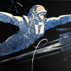 Original Vintage Soviet Movie Poster Man Enters Space Cosmonaut USSR Voskhod