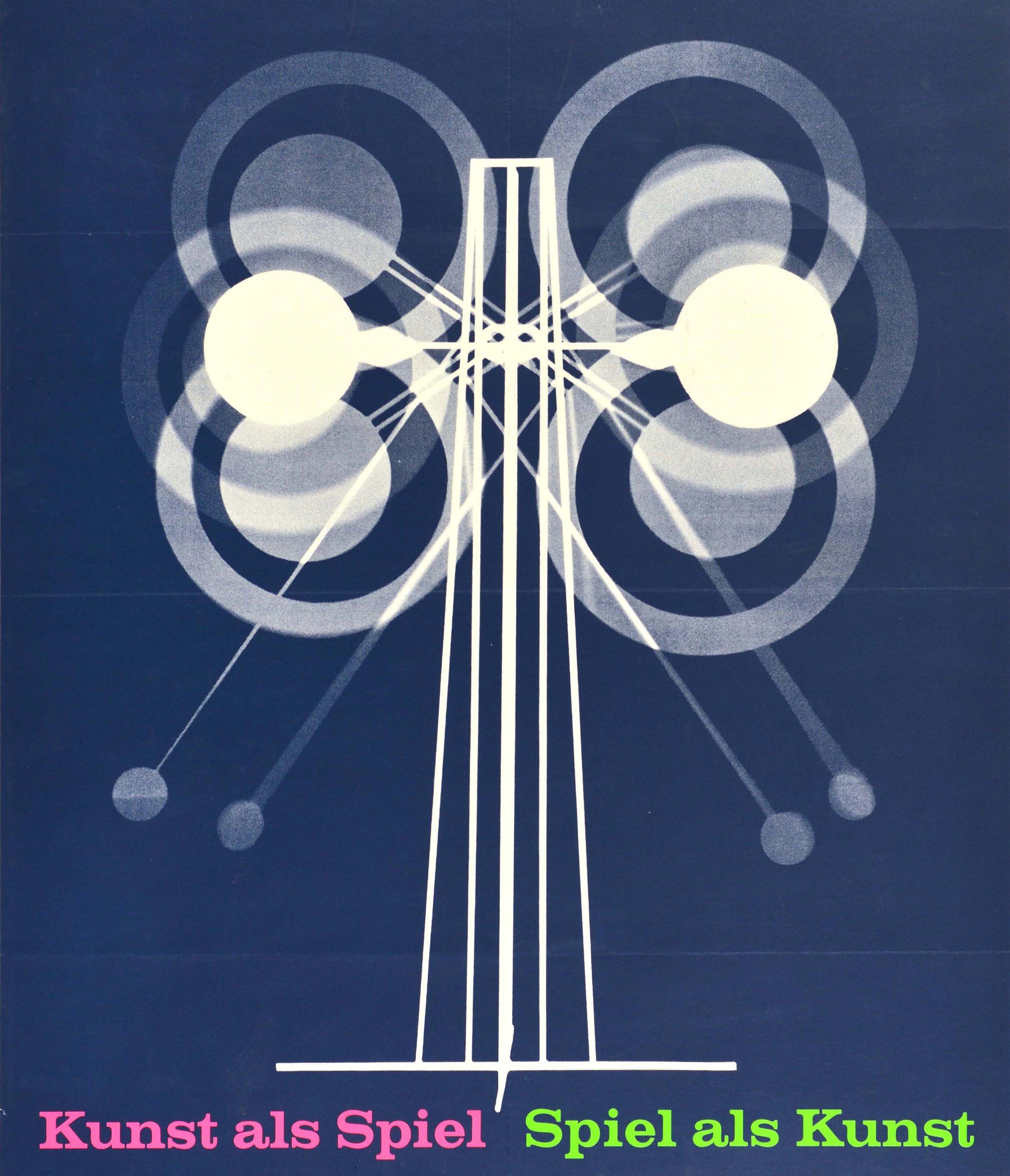 Original Vintage-Poster, Theaterfestival, Ruhr Festival, Kunstausstellung, Modernismus – Print von Unknown