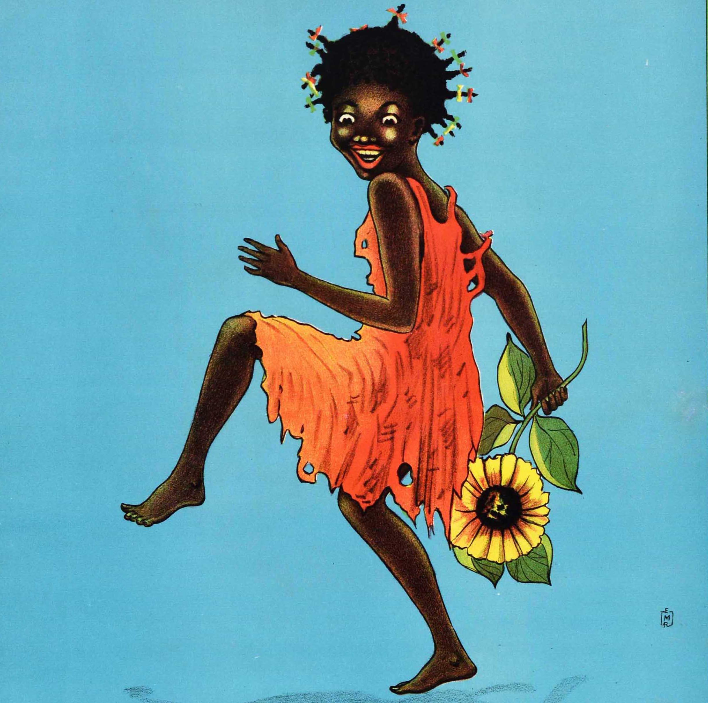 Locandina teatrale originale d'epoca di Little Evas Temptation Topsy La capanna dello zio Toms - Print di Unknown