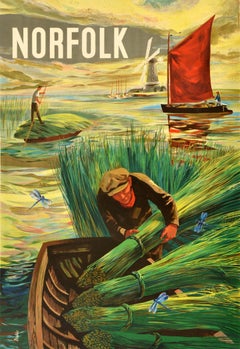 Original Vintage Travel Poster Norfolk British Railways See Britain By Train