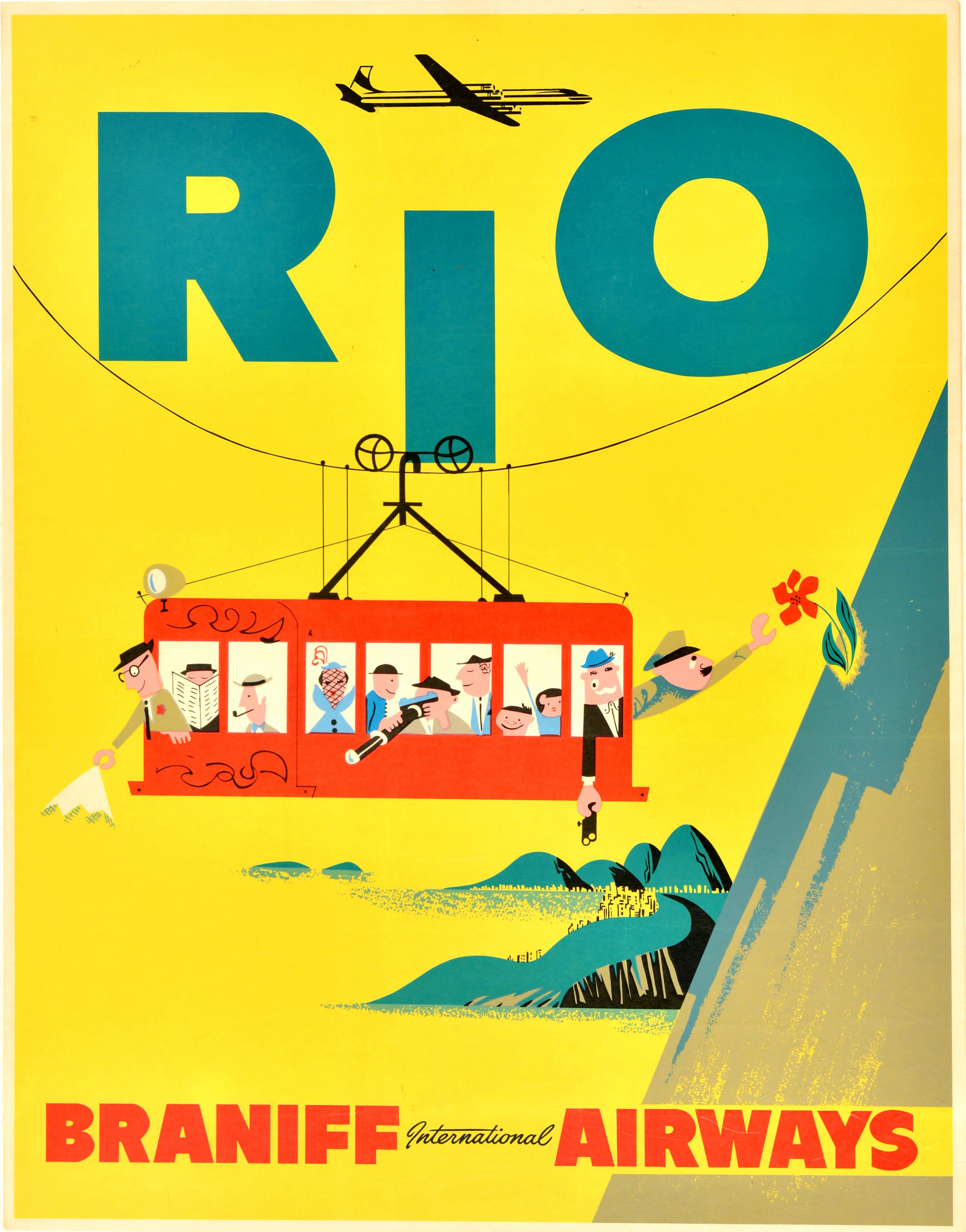 24x36 Rio de Janeiro Brazil Guanabara Bay 1930s Vintage Style Travel Poster 