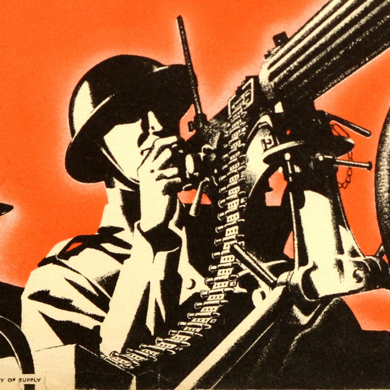 Poster originale del fronte interno della guerra d'epoca Metti fuori la carta straccia Munizioni WWII - Print di Unknown