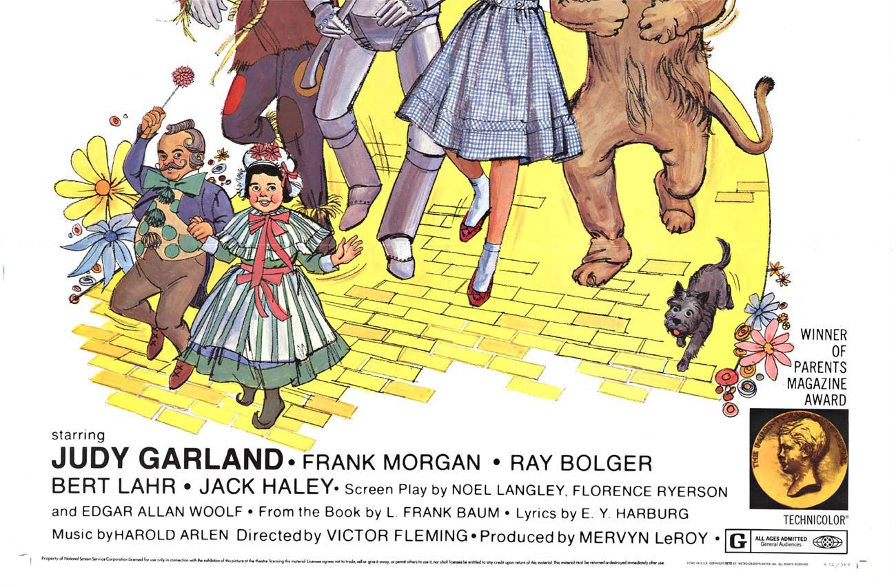 Originales Vintage-Filmplakat „Wizard of Oz“ Kinder Matinees „Wizard of Oz“  1972 (Amerikanischer Impressionismus), Print, von Unknown