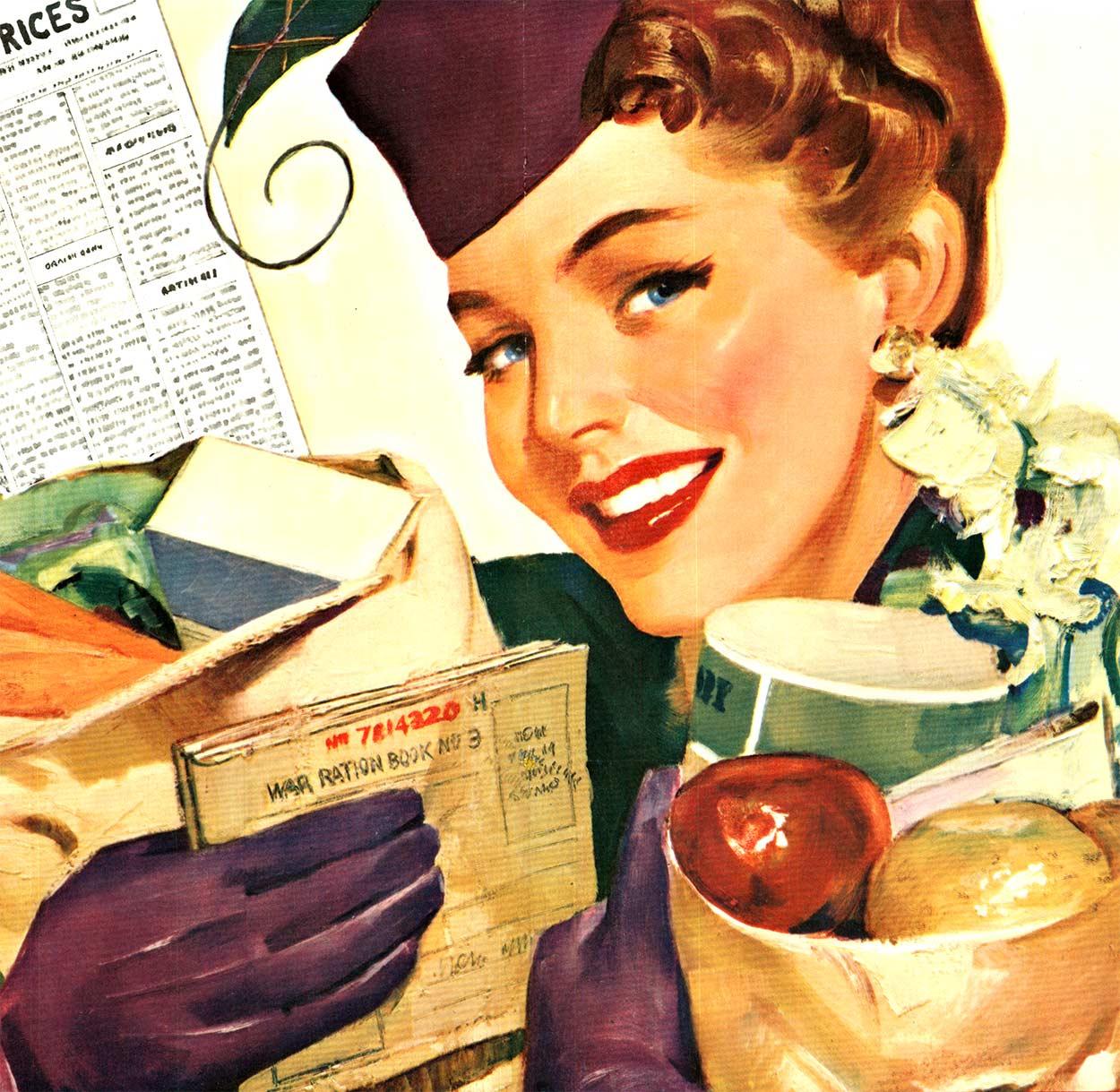 Poster d'epoca originale della Seconda Guerra Mondiale 