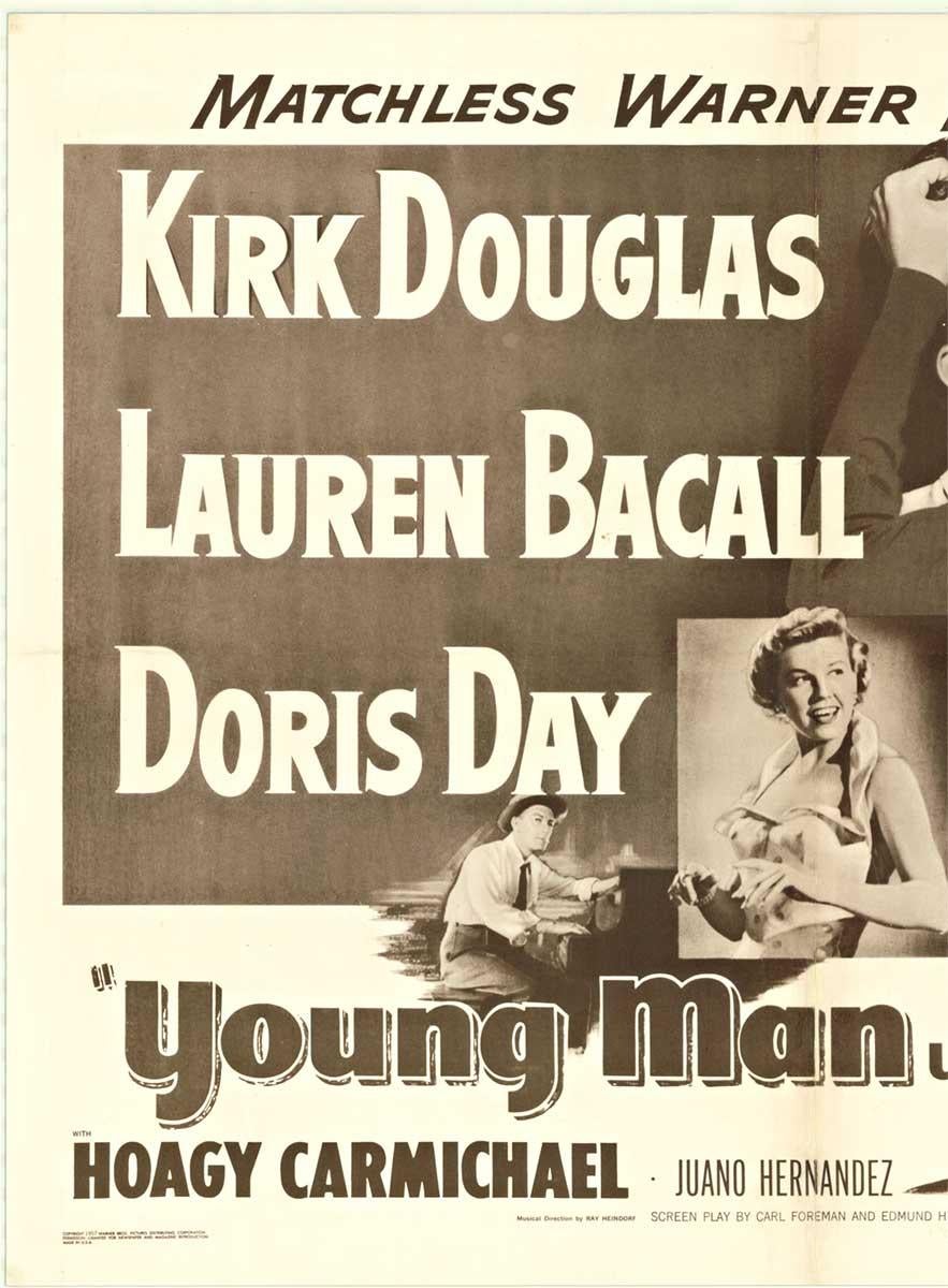 Originales Vintage-Filmplakat „Young Man with a Horn“ aus den USA mit halber Fläche – Print von Unknown