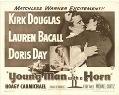 Original "Young Man with a Horn" vintage US half-sheet movie poster