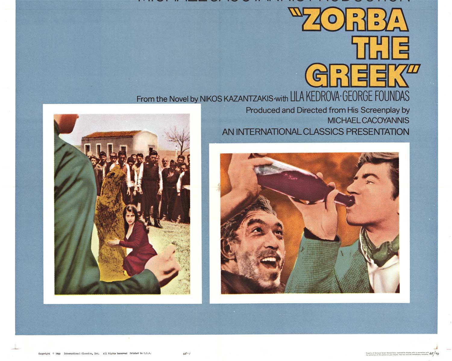 zorba the greek movie poster