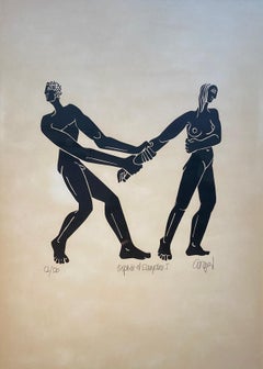 "Orphée et Eurydice" Lithograph 50x70 cm