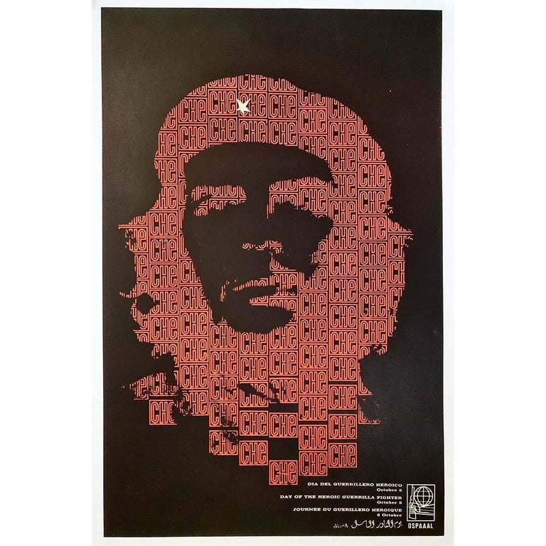 Unknown - Poster originale OSPAAAL Giorno dell'eroico guerrigliero - Che  Guevara - Cuba in vendita su 1stDibs