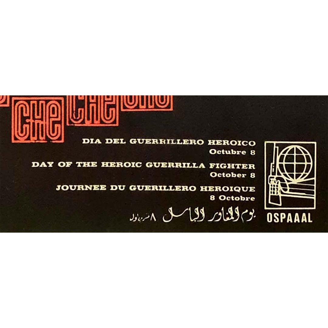 OSPAAAL Originalplakat „Tag des heroischenguerrilla-Kriegers“ – Che Guevara – Kuba im Angebot 1