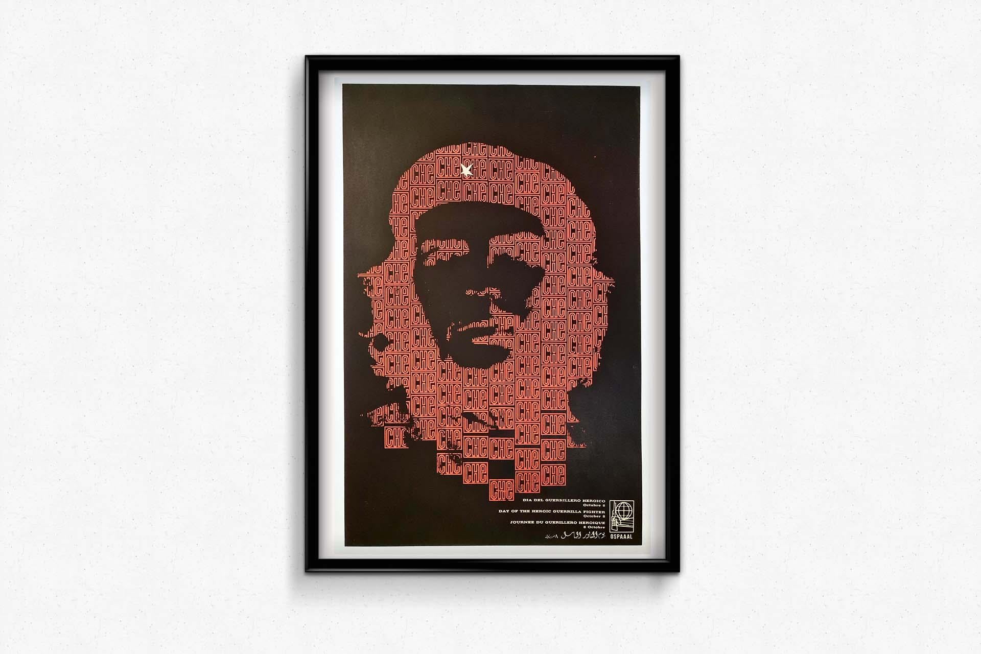 Unknown - OSPAAAL original poster Day of the heroic guerrilla fighter - Che  Guevara - Cuba For Sale at 1stDibs