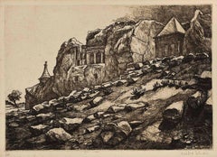 Outside Jerusalem, Tomb of Ashalom, Judaica Print