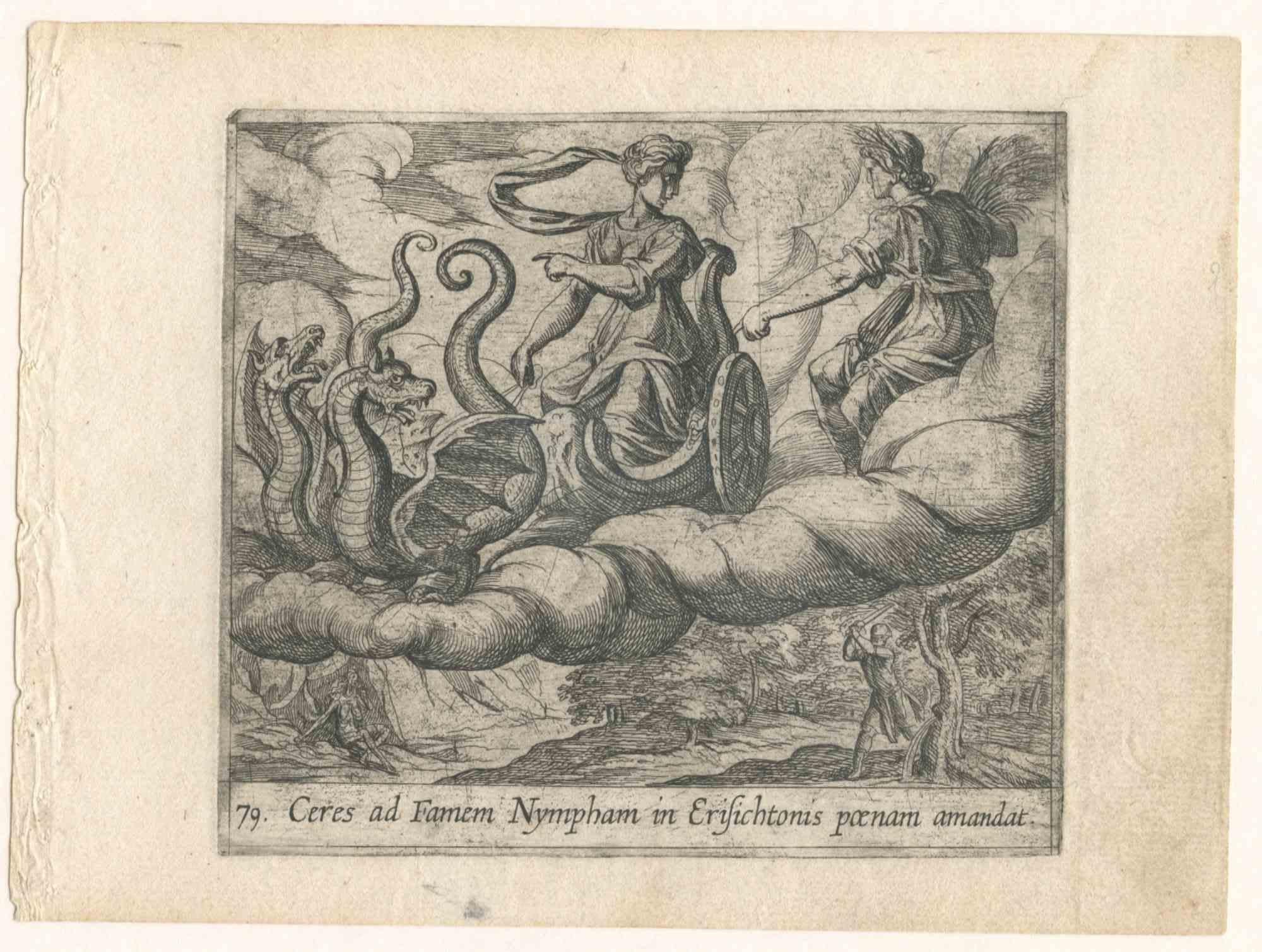 Ovid's Metamorphosis Series  - Set of 4 Original Etchings - 1606 - Old Masters Print by Unknown