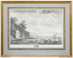 P. Duret after Claude-Joseph Vernet  - 19th Century Engraving, View of Naples