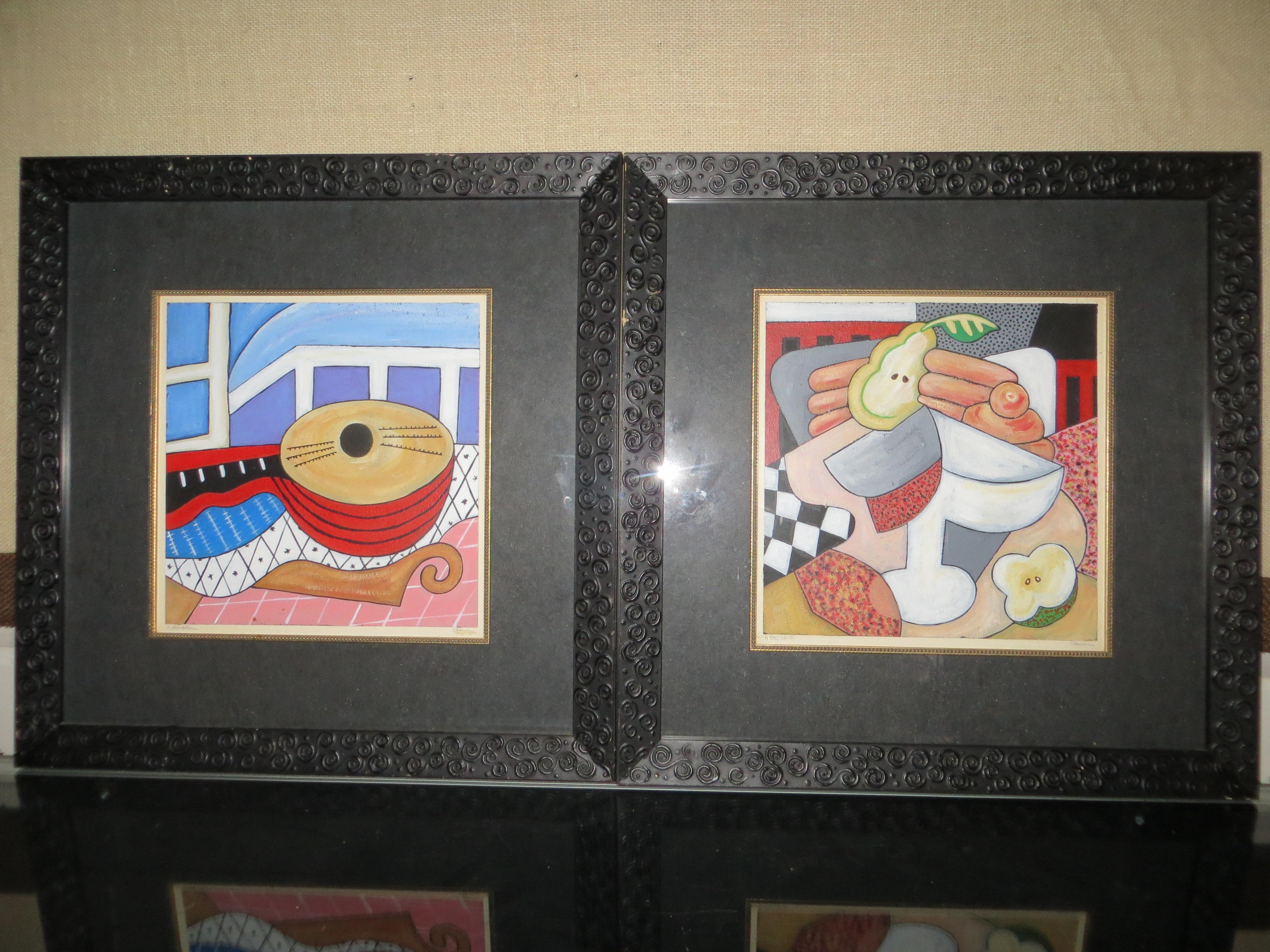 Pair of Cubist Lithograph 2