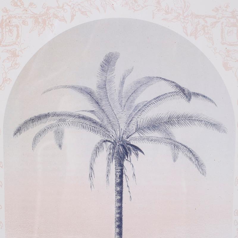 Pair of Framed and Matted Palm Tree Lithographs 2