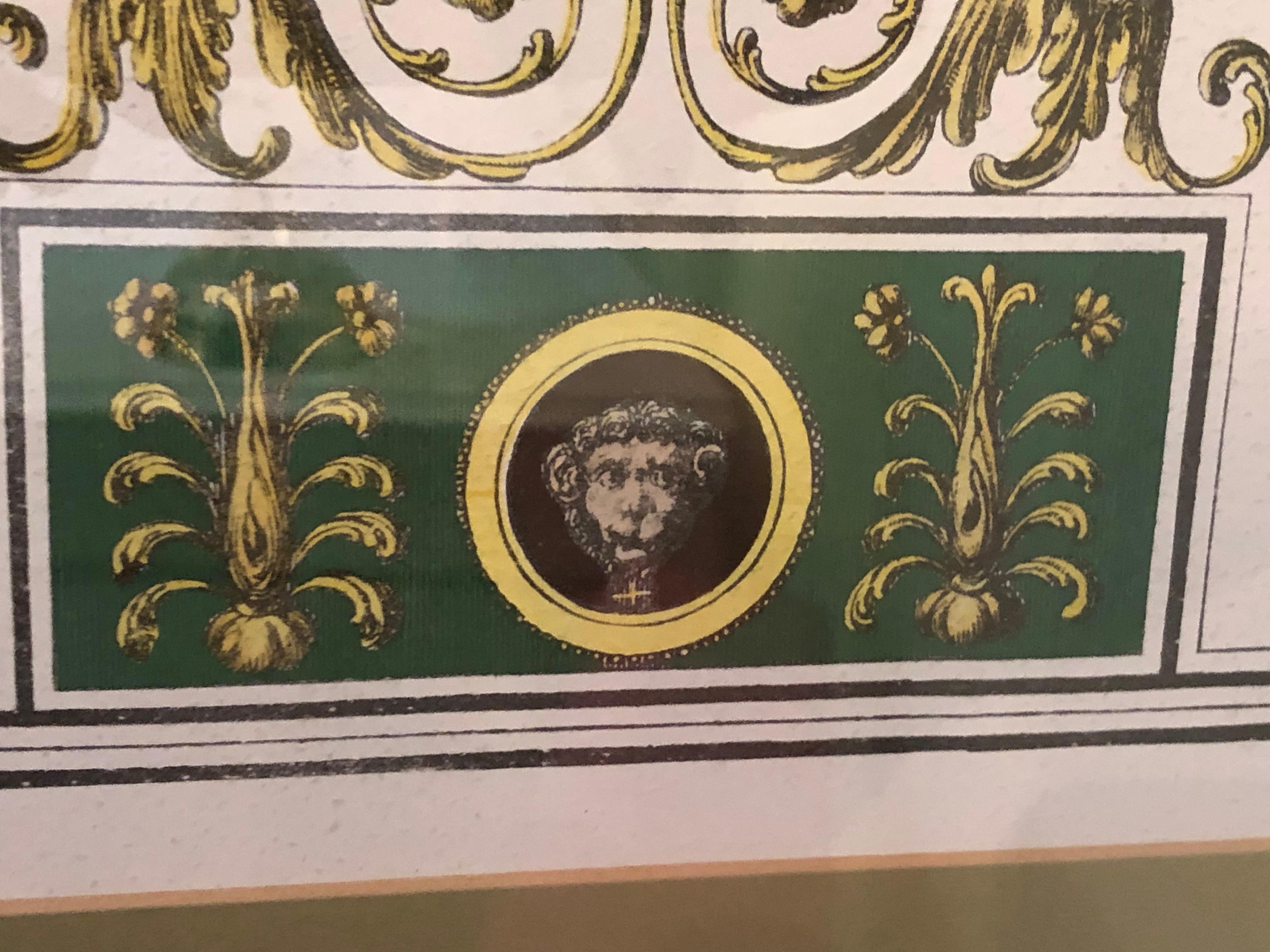 Pair of Italian Engravings Signed Gio Ma Calsini in Gilt Frames For Sale 5