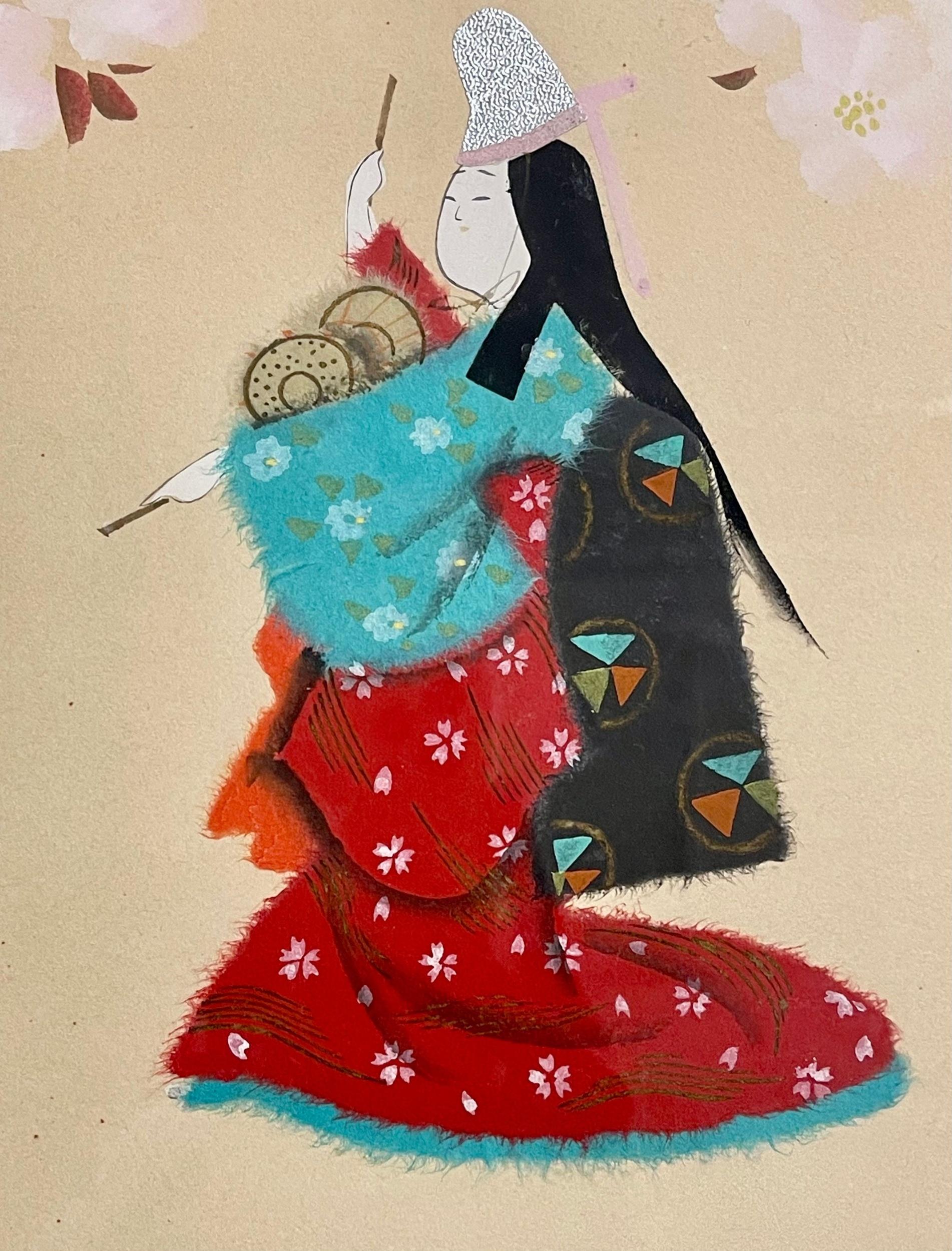 Pair of Japanese Woodblocks Custom Frames Signed For Sale 9