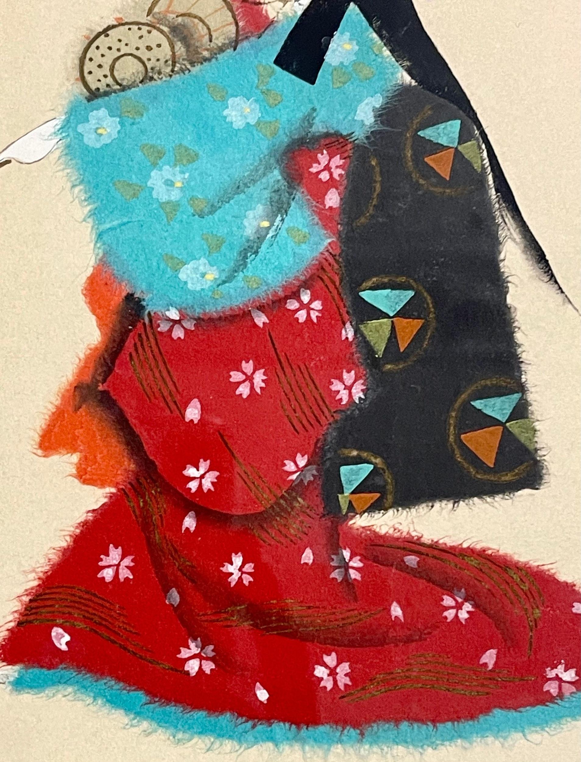 Pair of Japanese Woodblocks Custom Frames Signed For Sale 12