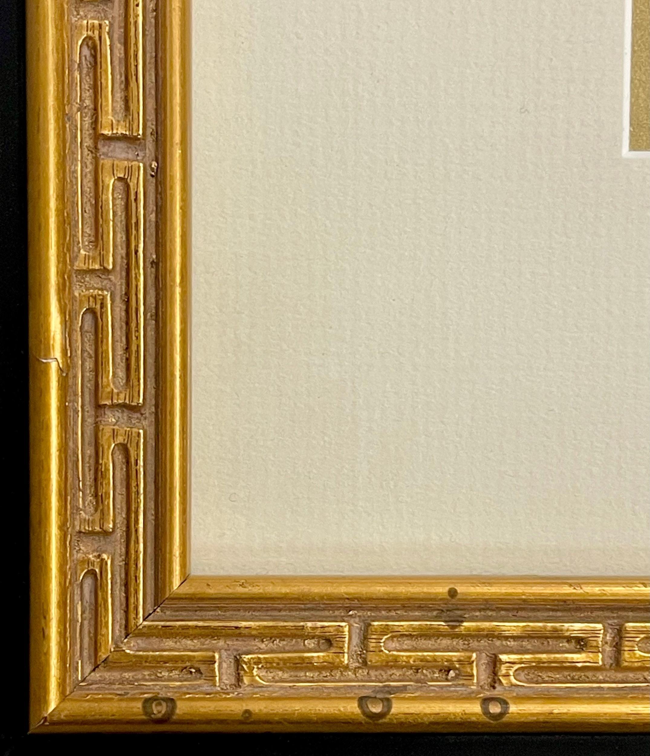 Pair of Japanese Woodblocks Custom Frames Signed For Sale 13