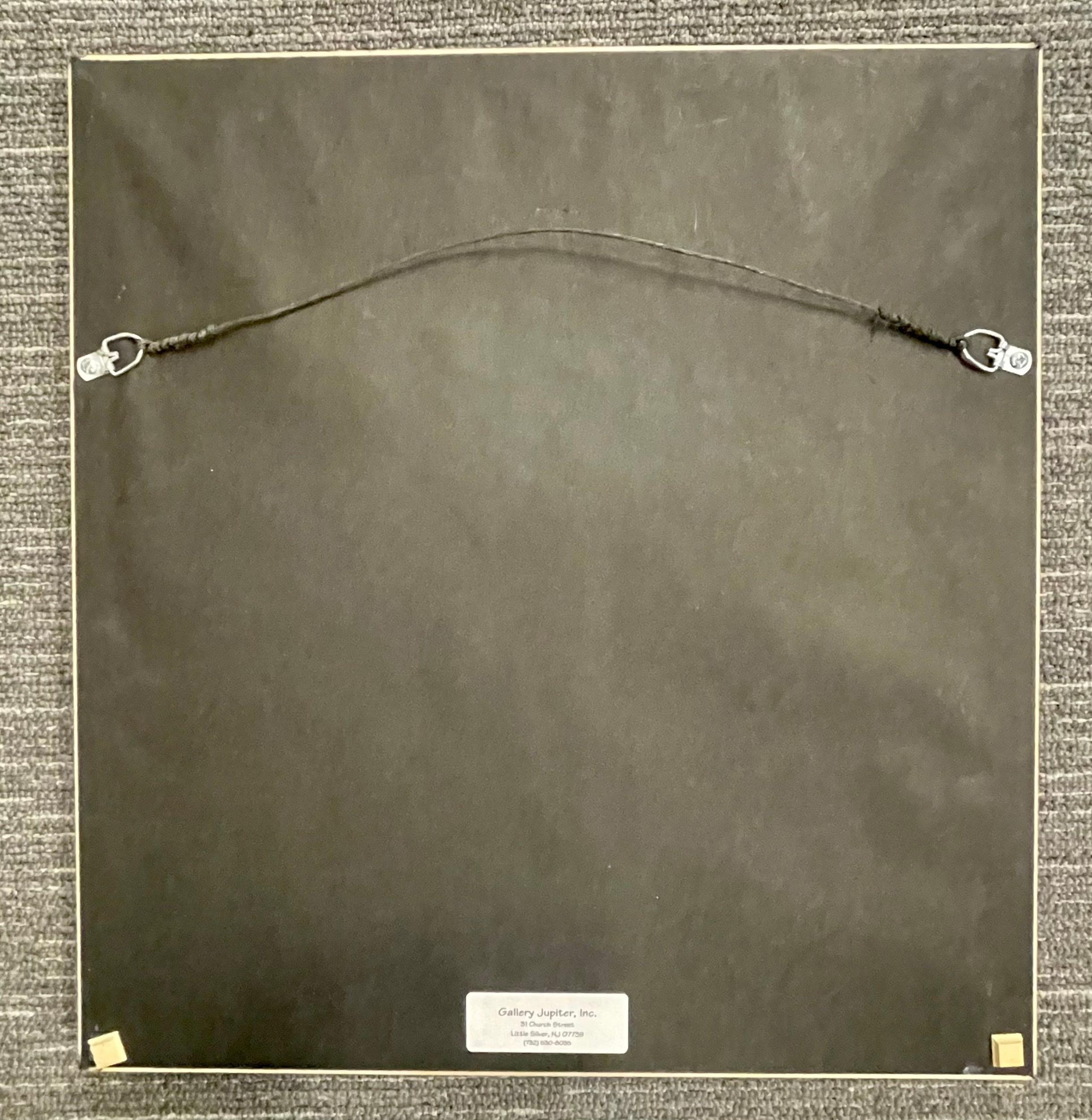 Pair of Japanese Woodblocks Custom Frames Signed For Sale 14