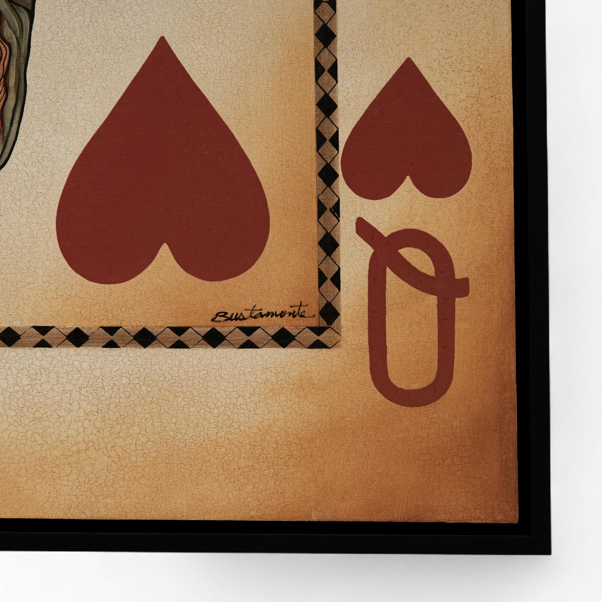 Paire de grands tirages vintage de cartes à jouer du roi et de la reine en vente 9