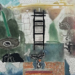 Pair Shahid Kabir Bangladesh 1980’s Aquatint Etchings India Bengal Circus Dhaka