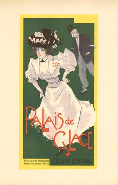 "Palais de Glace" French lithograph poster, printed in 1897