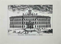 Palazzo Montecitorio - Acquaforte originale - Anni '70